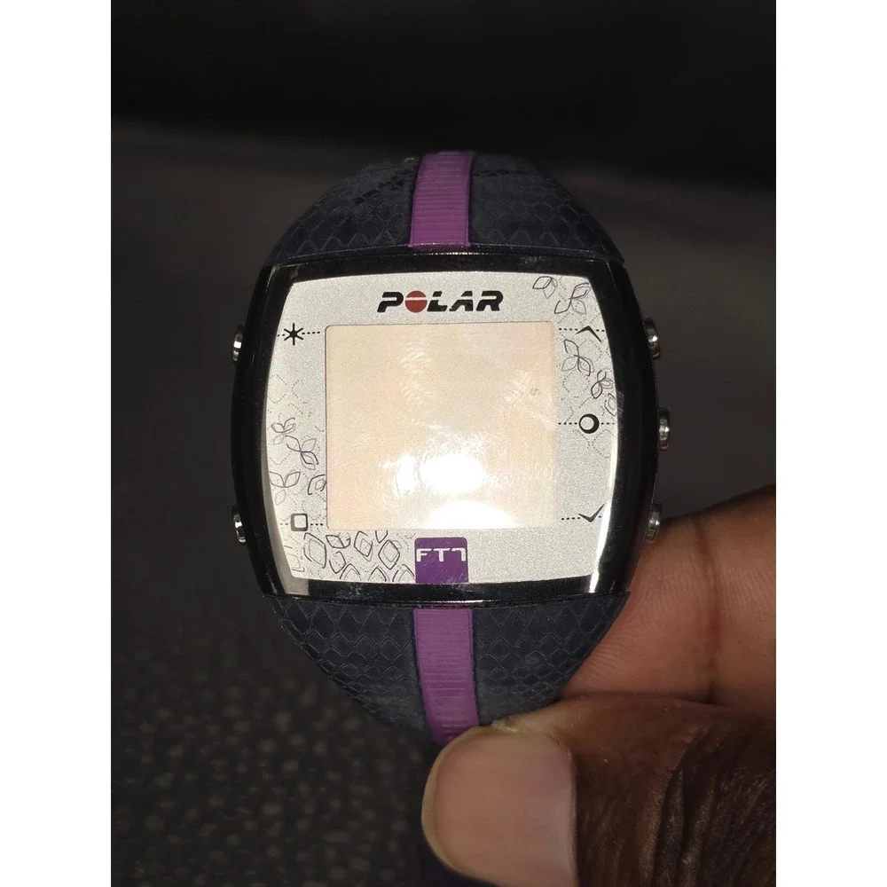 Polar FT7 Heart Rate Monitor Fitness Watch Blue Lilac Purple Floral FT7F
